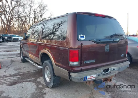 2001 Ford Excursion Limited from USA, damaged, VIN 1FMSU43FX1EB99093